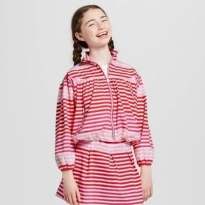 Hunter Red / Pink Striped Jacket